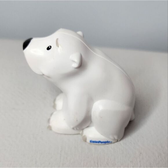 Fisher Price Polar Bear Little People Animal Figure Toy 2018 Mattel Replacement - Picture 1 of 4